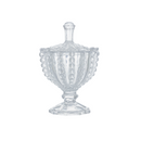 Mini Bomboniere com Pé de Cristal Bolhas 9,5cm