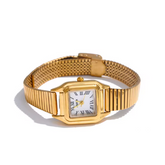 Relógio Fashion  À Prova D 'Água Banhado a Ouro 18K