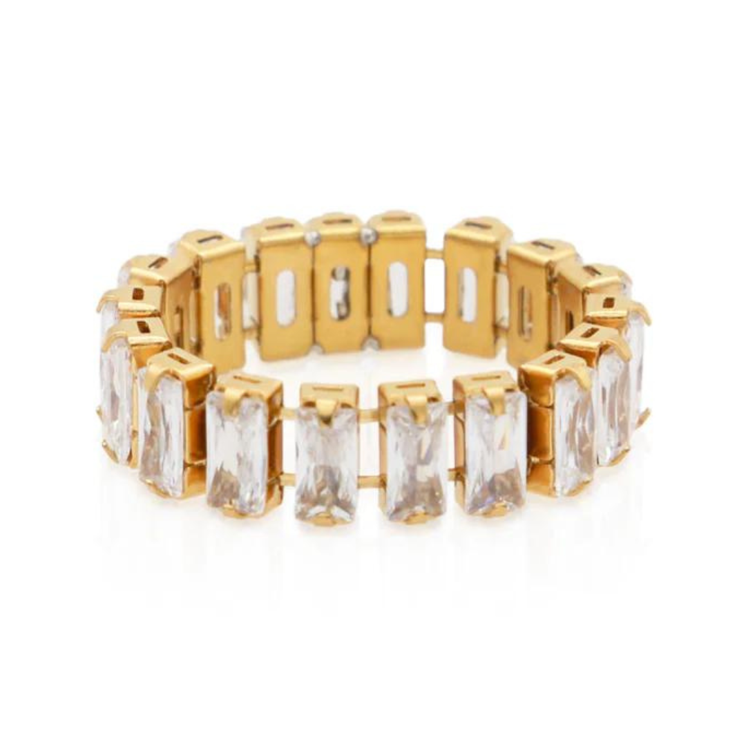 Anel Calina Cravejado com Zircônia