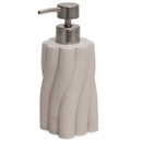 Porta Sabonete Liquido Polirresina 3D Cinza 18cm