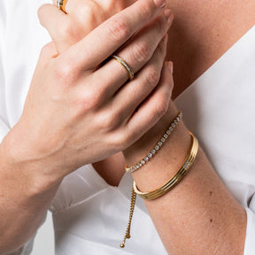 Pulseira Delicada com Zircônia