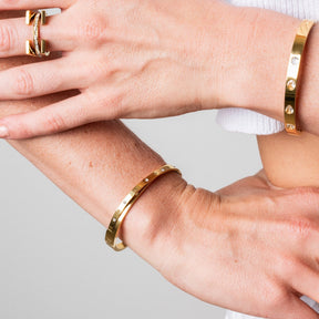 Pulseira  Roman Entrelaçado Banhado a Ouro 18k