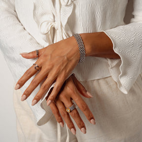 Pulseira de Malha Prata