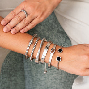 Pulseira Nó Torcido Prata