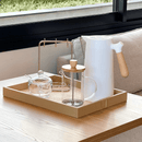 Bandeja em MDF e PU Marrom 46cm