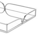 Bandeja em Metal Espelhada Cromada G 35cm