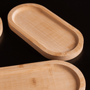 Bandeja Oval de Bambu Nature 20cm