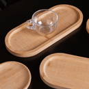 Bandeja Oval de Bambu Nature 20cm