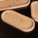Bandeja Oval de Bambu Nature 20cm