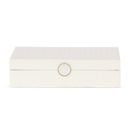 Caixa Decorativa em MDF e PU Branca 32,5cm G