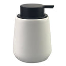 Dispenser Porta Sabonete Líquido de Porcelana Branco e Preto 400ml