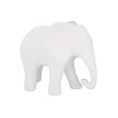 Elefante de Cerâmica Branco 13,5 cm x 11,5 cm x 7,5 cm