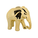 Elefante de Cerâmica Dourado 13,5cm x 11,5cm