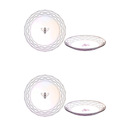 Jogo 4 Pratos de Sobremesa Rainbow Bee 20cm