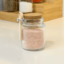 Kit 12 Potes de Vidro Tampa Rolha com Colher Bambu 240ml
