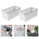 Kit 2 Organizadores Clear Fresh com Cesto 5 Litros