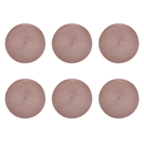 Kit 6 Jogos Americanos Redondo Fresno Taupe 38cm