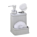 Kit Dispenser com Esponja Cinza 19cm