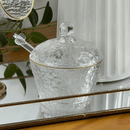 Kit Mesa Posta Cristal Martelado Petra 5 Peças