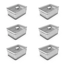 Kit 6 Organizadores de Geladeira Clear Fresh 2,2 Litros