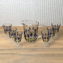 Kit Mesa Posta de Cristal Lavanda 15 Peças
