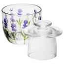 Manteigueira Francesa de Cristal Lavanda 9,5cm