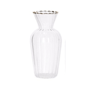 Mini Vaso com Borda Dourada G 15cm