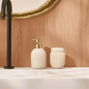 Pote Decorativo em Cimento Bege 11cm