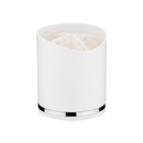 Suporte Porta Utensílios e Talheres Branco e Cromado